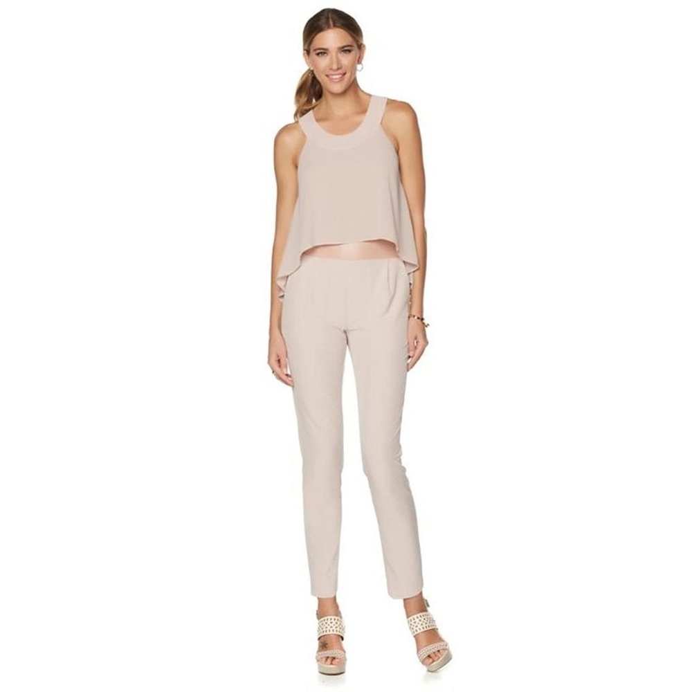 NeNe Leakes Cropped Overlay Jumpsuit 